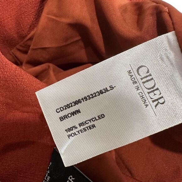 NWT Side Faux Wrap Cinnamon Fall Midi Skirt, 1XL - Picture 8 of 10